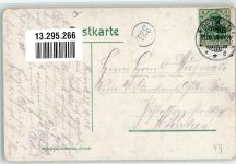 32049 W4900 Herford 1908 Gebrauchsspuren Lithographie Kriegerdenkmal Hermann Denkmal Wittekind Denkmal