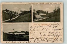 83623 W8157 Dietramszell 1907 Gebrauchsspuren Kloster Dietmarszell Stiftskirche