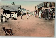 Freetown 1909 Foto AK Tracxht Handlung Strasse Ort lt. Stempel