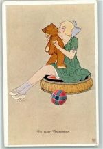 Spielezeug Du mein Brummbär Frau Erotik Teddy Künstlerkarte