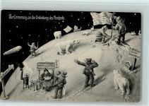 Erinnerung an die entdeckung des Nordpols, Nr. 7 Alaska 1897 American Souvenir Card - gute Erhaltung AK Expedition Nordpol