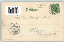04668 O7240 Grimma 1899 Lithographie Post Gattersburg Blick ins Muldenthal