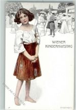 Wien 1. Bezirk, Innere Stadt sign. R. Germela Wiener Kinderhilfstag Jugendstil Künstler 1905