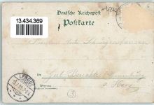 06333 O4270 Hettstedt , Sachs-Anh 1899 Gebrauchsspuren Marktplatz Kaiserl. Postamt Saiger-Tor Bahnhof Lithographie
