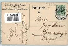 O9900 Plauen Margaretentag Jugendfürsorge sign. A. Enders AK Blumentag 1911 Lithographie / Künstlerkarte