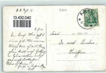 88326 W7960 Aulendorf , Württ 1912 - Post Gasthaus Zum Löwen