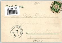 97337 W8716 Dettelbach 1905 Lithographie Kirche Heilgenbild Ruderboot Gruss