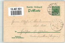 39240 O3310 Calbe 1898 Lithographie Roland-Denkmal Landratsamt Amtsgericht Wasserturm Rathaus