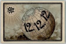 Weltkugel 12.12.12. + Stempel Datumskarte Künstlerkarte