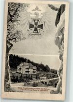 09322 O9294 Penig Foto AK Eiernes Kreuz König Friedrich August-Heim Papierfabrik Penig