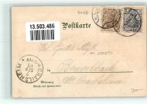 71364 W7057 Winnenden , Württ 1903 Lithographie / Künstlerkarte Gasthaus zur Krone sign. Fuchs