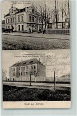 Lerchenberg Zerbau 1917 Gebrauchsspuren Gasthaus zur Germania I. Bespannungs-Abteilung Fußartill. -Regt. von Dieskau Schles Nr. 6
