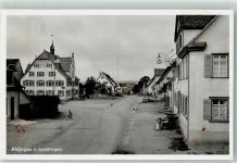 78554 W7209 Aldingen , Kr Tuttlingen Gebrauchsspuren Dorfstraße Foto AK
