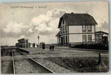 24848 W2382 Kropp b Schleswig 1912 Foto AK Bahnof
