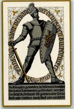 offiz. Festkarte 50.jähriges Bestehen des Verbandes Deutscher Buchdrucker 1916 Beruf Patriotik WK I, Deutschland 1916 Lithographie / Künstlerkarte