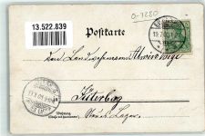 04838 O7280 Eilenburg 1900 Lithographie Rathaus Kriegerdenkmal Bahnhof