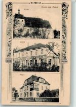 04749 O7301 Jahna - Kirche Schule Pfarre