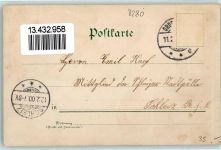 01558 O8280 Großenhain , Sachs 1900 Lithographie Bismarckdenkmal Rathaus Post Kirche Kaiser Wilhelm-Denkmal Kupferbergturm