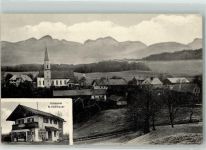 83317 W8221 Neukirchen a Teisenberg - Krämerei Sedlbauer Pfarrkirche St. Ullrich