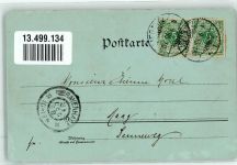 Liegnitz Legnica 1898 Gebrauchsspuren Passage kl. Ring Kath. Kirche Kgl. Schloss Post Mondschein