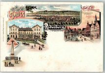 31552 W3054 Rodenberg , Deister Lithographie Amtsgericht Kriegerdenkmal Ortsstraße Mühle
