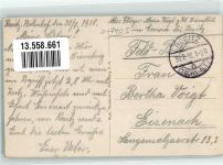 04617 O7405 Rositz 1918 - Schule Dorfstraße Bahnhof Kirche