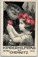 O9000 Chemnitz , Sachs Kinderhilfstag Blumentag 1912