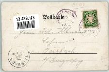 93453 W8497 Neukirchen b Hl Blut 1899 Gebrauchsspuren Aussichtsturm Wallfahrtskirche Franziskanerkloster Litho