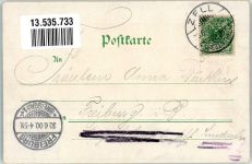 79669 W7863 Zell im Wiesental 1900 Lithographie Bahnhof Hohe Möhrenturm