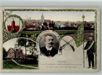 90513 W8502 Zirndorf , Mittelfr 1911 BOAKC 25-jähriges mittelfränkisches Jubiläums-Bundesschiessen 1911 Fahnenträger Kgl. Kommerzienrat Zimmermann