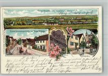99631 O5231 Ottenhausen b Weißensee, Thür 1906 BOAKC Lithographie Kirchplatz Materialhandlung Stange