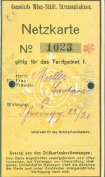 Wien 1. Bezirk, Innere Stadt Netzkarte Wien Städt. Strassenbahnen Straßenbahn 1932 KEINE AK