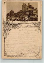 Hanstein Burg BOAKC Vorläufer 1887 Lithographie Verlag Lange Göttingen