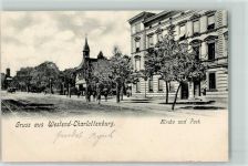 10115 O1199 Westend 1906 Gebrauchsspuren Kirche Post