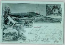 74523 W7170 Einkorn 1899 Gebrauchsspuren Lithographie König Karl Turm Bahnhof Hessenthal