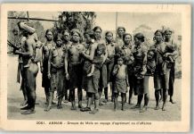 Hue 1931 Gebrauchsspuren Tracht Annam Foto AK