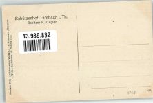99897 O5809 Tambach-Dietharz , Thüringer Wald - Hotel Pension Schützenhof