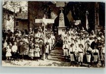 Kriegerdenkmal 1914-1918 Gruppenfoto Kinder Motiv Frankreich Foto AK
