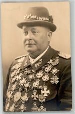 Schützenkönig mit Ehrenorden Schützen 1938 Foto AK