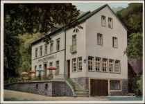 56841 W5580 Traben-Trarbach um 1950/60 - Traben-Trarbach, Rheinland-Pfalz: Außenansicht des Hotels zur Stadt Trarbach