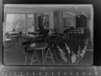 31582 W3070 Nienburg (Weser) GLASNEGATIV Hotel Weserschlösschen H.Heissenberg Gastraum