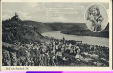 56338 W5423 Braubach 1952 - Gruß aus/greetings from Braubach, Gedicht/poem,Fritz Wagner AKU2