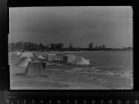 24229 W2307 Strande , Holst GLASNEGATIV Campingplatz