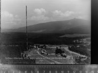 38667 W3396 Torfhaus , Harz GLASNEGATIV Blick zum Brocken und Fernsehsender