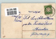 Neujahr Veilchen SO 1108 Kalender 1908 Prägedruck