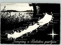 Balaton Plattensee Foto AK Camping Palttensee