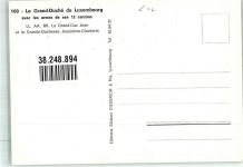 Luxembourg Luxemburg Foto AK Bildnis König und Königin Landkarte