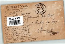 Valencia 1911 Foto AK Schauspielerin Marina Gurina Marke bildseitig