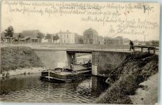 62400 Bethune Foto AK Feldpost WK I 6.Armee 15/1 Quai du Halage
