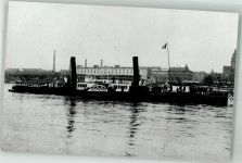 Wien 1. Bezirk, Innere Stadt WK II Dampfschiff Ostmark Ort handschriftlich Binnenschiff 1940 Foto AK
